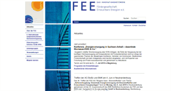 Desktop Screenshot of fee-ev.de